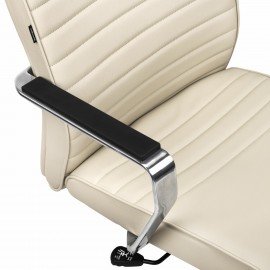 Кресло BRABIX PREMIUM ''Solo EX-730'', алюминий, хром, экокожа, бежевое, 532937