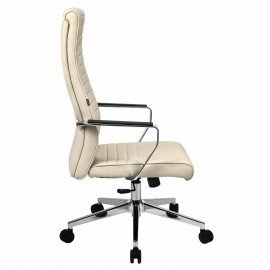 Кресло BRABIX PREMIUM ''Solo EX-730'', алюминий, хром, экокожа, бежевое, 532937