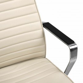 Кресло BRABIX PREMIUM ''Solo EX-730'', алюминий, хром, экокожа, бежевое, 532937