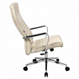 Кресло BRABIX PREMIUM ''Solo EX-730'', алюминий, хром, экокожа, бежевое, 532937