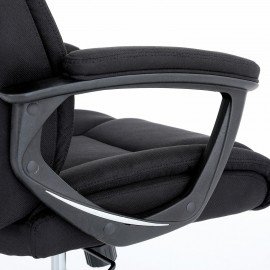 Кресло BRABIX PREMIUM "Adagio EX-551", ткань, пятилучие металл, черное, 532938