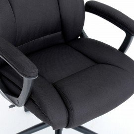 Кресло BRABIX PREMIUM "Adagio EX-551", ткань, пятилучие металл, черное, 532938