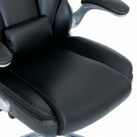 Кресло BRABIX PREMIUM "Phantom EX-553", рециклированная кожа, регулируемый подголовник, черное, 532940