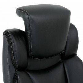 Кресло BRABIX PREMIUM "Phantom EX-553", рециклированная кожа, регулируемый подголовник, черное, 532940