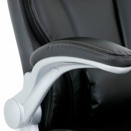 Кресло BRABIX PREMIUM "Phantom EX-553", рециклированная кожа, регулируемый подголовник, черное, 532940