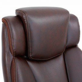 Кресло BRABIX PREMIUM "Phantom EX-553", рециклированная кожа, регулируемый подголовник, коричневое, 532941