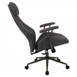 Кресло BRABIX PREMIUM "Dakota EX-572", синхромеханизм, искусственная замша, темно-серый, 532943