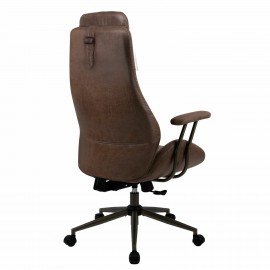 Кресло BRABIX PREMIUM "Arizona EX-573", синхромеханизм, искусственная замша, коричневый, 532944