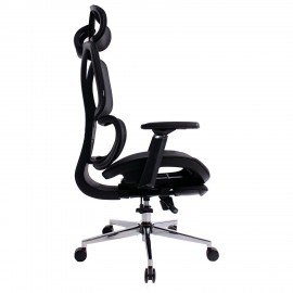 Кресло BRABIX PREMIUM "Evolution ER-700", подножка, слайдер, синхромеханизм, сетка, черное, 532947