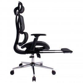 Кресло BRABIX PREMIUM "Evolution ER-700", подножка, слайдер, синхромеханизм, сетка, черное, 532947