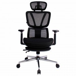 Кресло BRABIX PREMIUM "Evolution ER-700", подножка, слайдер, синхромеханизм, сетка, черное, 532947