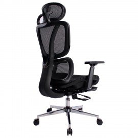 Кресло BRABIX PREMIUM "Evolution ER-700", подножка, слайдер, синхромеханизм, сетка, черное, 532947