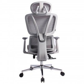 Кресло BRABIX PREMIUM "Evolution ER-700", подножка, слайдер, синхромеханизм, сетка, серое, 532948