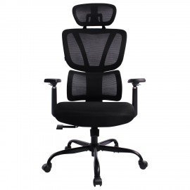 Кресло BRABIX PREMIUM "Fargo ER-710", синхромеханизм, 3D подлокотники, сетка/ткань TW, черное, 532949