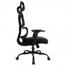 Кресло BRABIX PREMIUM "Fargo ER-710", синхромеханизм, 3D подлокотники, сетка/ткань TW, черное, 532949