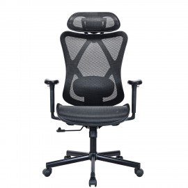 Кресло BRABIX PREMIUM "Axion ER-701", синхромеханизм, регулируемые подголовник и спинка, сетка, черное, 532965