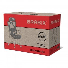 Кресло BRABIX PREMIUM "Axion ER-701", синхромеханизм, регулируемые подголовник и спинка, сетка, черное, 532965