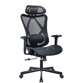 Кресло BRABIX PREMIUM "Axion ER-701", синхромеханизм, регулируемые подголовник и спинка, сетка, черное, 532965
