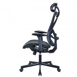 Кресло BRABIX PREMIUM "Axion ER-701", синхромеханизм, регулируемые подголовник и спинка, сетка, черное, 532965