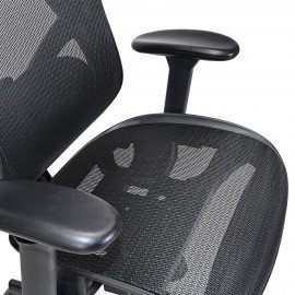 Кресло BRABIX PREMIUM "Axion ER-701", синхромеханизм, регулируемые подголовник и спинка, сетка, черное, 532965