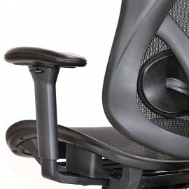 Кресло BRABIX PREMIUM "Axion ER-701", синхромеханизм, регулируемые подголовник и спинка, сетка, черное, 532965