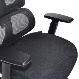 Кресло BRABIX PREMIUM "Veyron ER-703", адаптивный механизм, регулируемый подголовник, сетка/ткань, черное, 532966