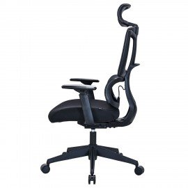 Кресло BRABIX PREMIUM "Veyron ER-703", адаптивный механизм, регулируемый подголовник, сетка/ткань, черное, 532966