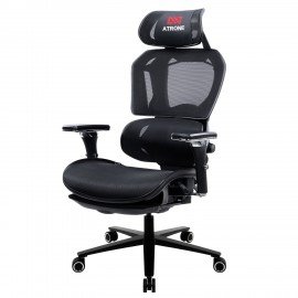 Кресло ATRONE "Optimus ER-707", адаптивный механизм со слайдером, сетка, черный/серый, 532967