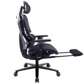 Кресло ATRONE "Optimus ER-707", адаптивный механизм со слайдером, сетка, черный/серый, 532967