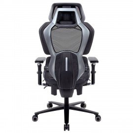 Кресло ATRONE "Optimus ER-707", адаптивный механизм со слайдером, сетка, черный/серый, 532967