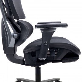 Кресло ATRONE "Optimus ER-707", адаптивный механизм со слайдером, сетка, черный/серый, 532967