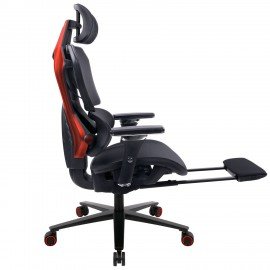 Кресло ATRONE "Optimus ER-707", адаптивный механизм со слайдером, сетка, черный/красный, 532968