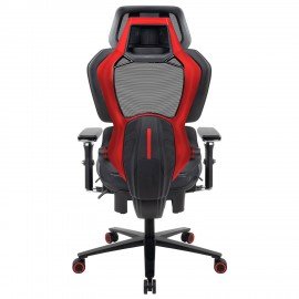 Кресло ATRONE "Optimus ER-707", адаптивный механизм со слайдером, сетка, черный/красный, 532968
