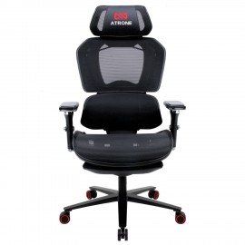 Кресло ATRONE "Optimus ER-707", адаптивный механизм со слайдером, сетка, черный/красный, 532968