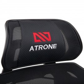 Кресло ATRONE "Optimus ER-707", адаптивный механизм со слайдером, сетка, черный/красный, 532968