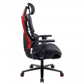 Кресло ATRONE "Optimus ER-707", адаптивный механизм со слайдером, сетка, черный/красный, 532968