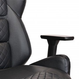 Кресло BRABIX PREMIUM "Tokyo EX-595", регулируемый подголовник, рециклированная кожа, черное, 532975