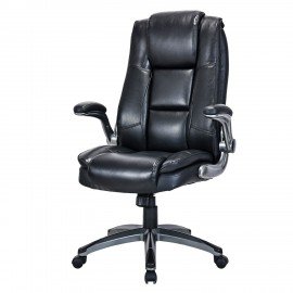 Кресло BRABIX PREMIUM "Paradigm EX-556', пружинный блок, рециклированная кожа, черное, 532976