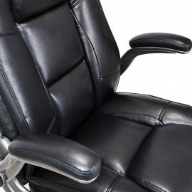 Кресло BRABIX PREMIUM "Paradigm EX-556', пружинный блок, рециклированная кожа, черное, 532976