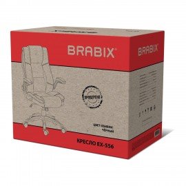 Кресло BRABIX PREMIUM "Paradigm EX-556', пружинный блок, рециклированная кожа, черное, 532976