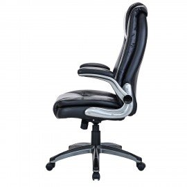 Кресло BRABIX PREMIUM "Paradigm EX-556', пружинный блок, рециклированная кожа, черное, 532976