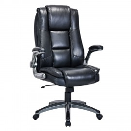 Кресло BRABIX PREMIUM "Paradigm EX-556', пружинный блок, рециклированная кожа, черное, 532976