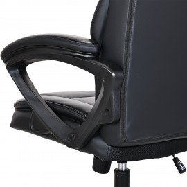 Кресло BRABIX PREMIUM "Oslo EX-549", рециклированная кожа, разборное пятилучие, черное, 532978