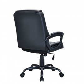 Кресло BRABIX "Forex EX-529", экокожа, разборное пятилучие, черное, 532980