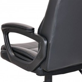 Кресло BRABIX "Forex EX-529", экокожа, разборное пятилучие, черное, 532980