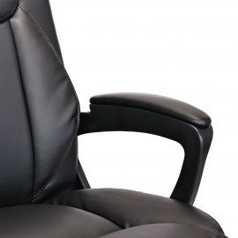 Кресло BRABIX "Forex EX-529", экокожа, разборное пятилучие, черное, 532980