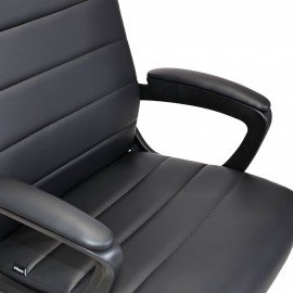 Кресло BRABIX "Win MG-353", кожзам, разборное пятилучие, черное, 532981