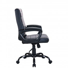 Кресло BRABIX "Win MG-353", кожзам, разборное пятилучие, черное, 532981