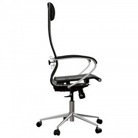 Кресло МЕТТА "ErgoLife" 10 B1-104K, хром, синхромеханизм, прочная сетка, черное