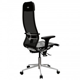 Кресло МЕТТА "ErgoLife" 10 B1-104D, хром, синхромеханизм, 2D-подлокотники, прочная сетка, черное